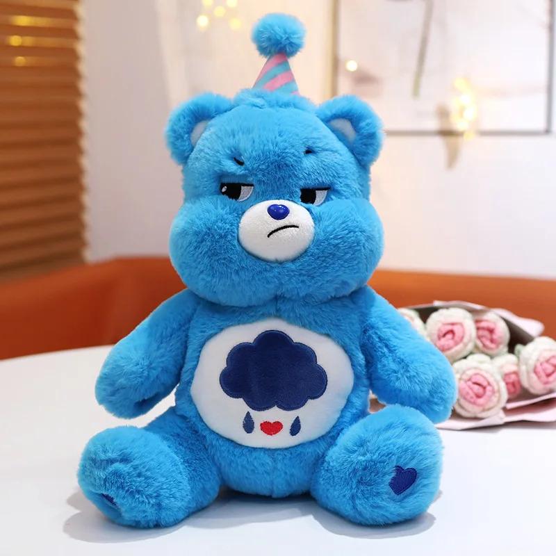Cute Rainbow Birthday Care Bear Plush Toys Lovely Cartoon Bear Soft Stuffed Dolls Homdecor Sleeping Plush Pillows