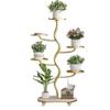 Metal Plant Shelf Ladder Display Stand for Indoor Decor Tiered Flower Rack for Living Room Decoration Versatile Storage