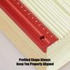 Woodworking Edge Ruler Set Corner Rulers Precision Edge Measuring Ruler V Shaped Straight Ruler 7/9/13 Inch