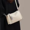 Minimalistická elegantní dámská kožená crossbody taška Malá do kanceláře na rameno S kapsou na zip na telefon
