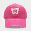 Washed and Old Butterfly Pattern Baseball Cap Female Tide Brand Soft Top Cap Outdoor Leisure Sports Sun Hat