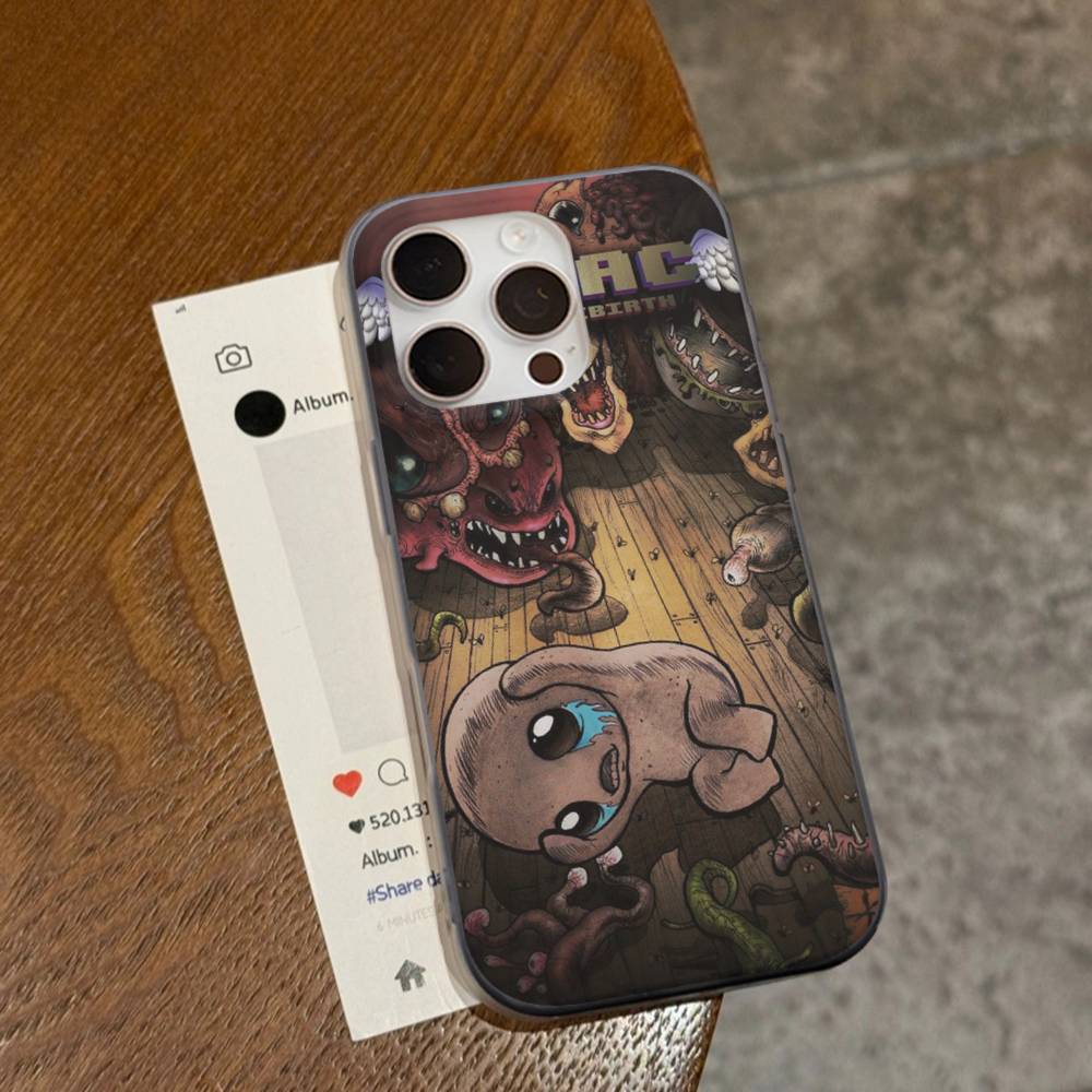 

Classic Game The Binding Of Isaac Phone Case For IPhone 17 16 15 14 13 12 11 Pro Max Plus Corrugated Bumper Back Cover Shell iPhone 15 pro