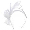 Fascia Vintage con Piume e Tessuto a Rete Elegante Accessorio per Capelli per Donne