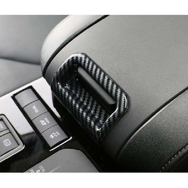 Carbon fiber Storage Armrest Box Switch Trim For Toyota - Highlander