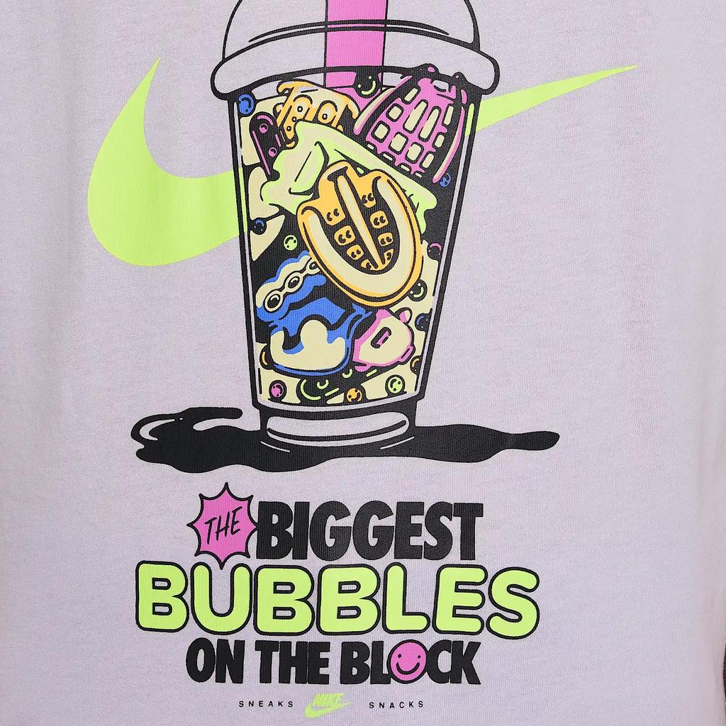 Nike Fashion Comfortable Trendy Simple Short Sleeve T-Shirt Kids Tops Light-Purple HQ3227-537