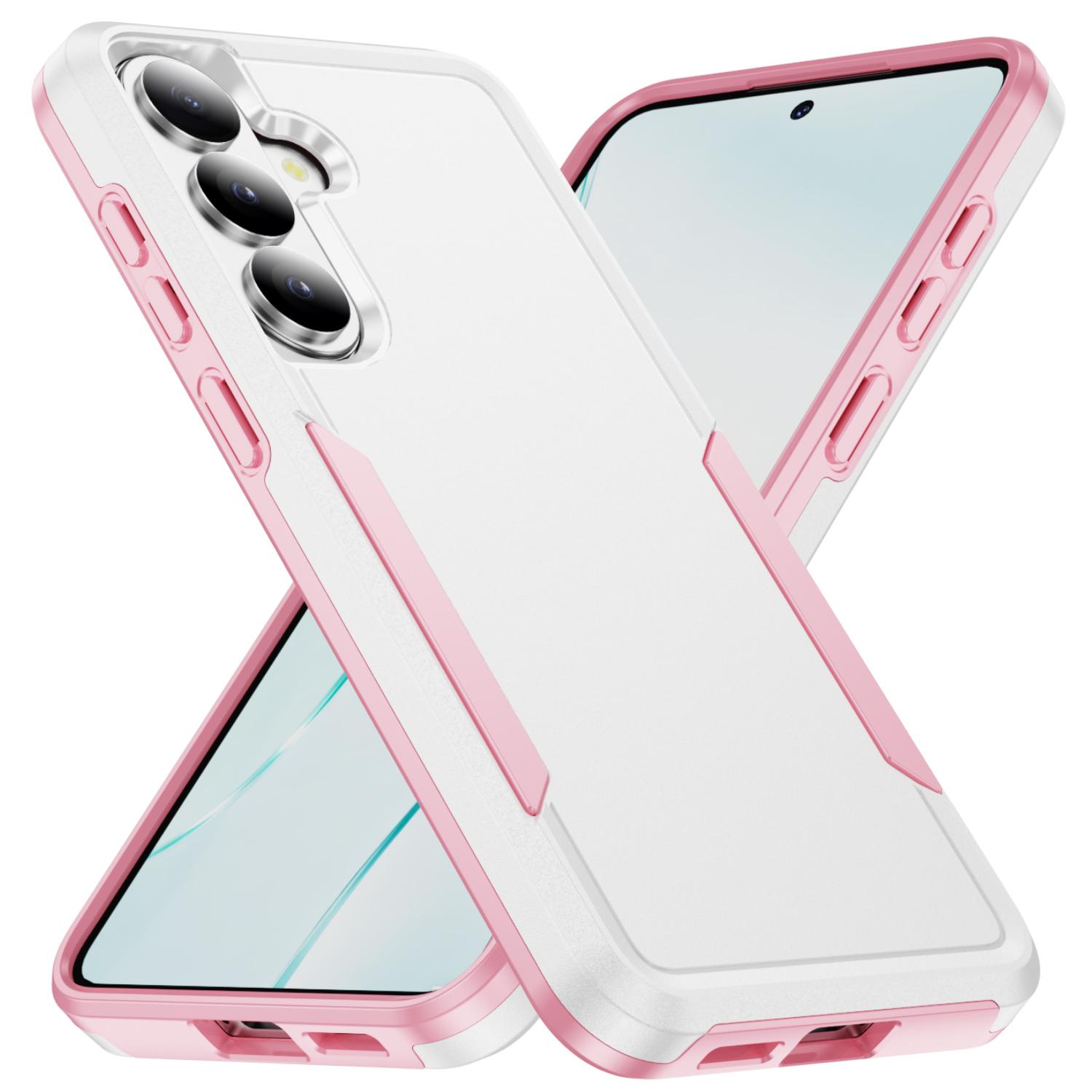 

Two Layer Protective Case for Samsung Galaxy A17 5G A57 A37 A16 A26 A36 A56 A55 A35 A15 A14 A54 A 57 17 Shockproof Cover Galaxy A55 5G білий