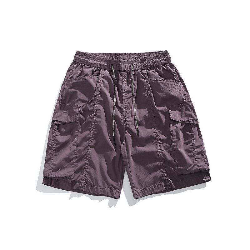 Foreign Trade Surplus Workwear Shorts American Retro Style Men's Summer New Trendy Brand Sports Loose Straight Five-Point Pants