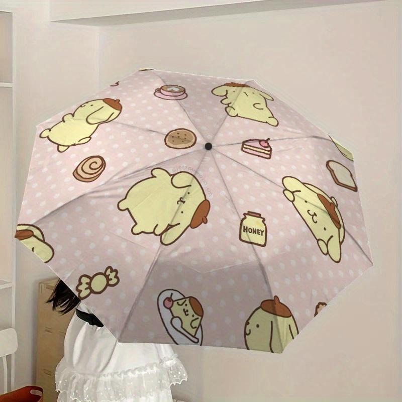 1pc Cute Pastel Animal Pattern Umbrella with Plastic Handle,Suitable for All Seasons Home Travel Outdoor UmbrellaSanlio568