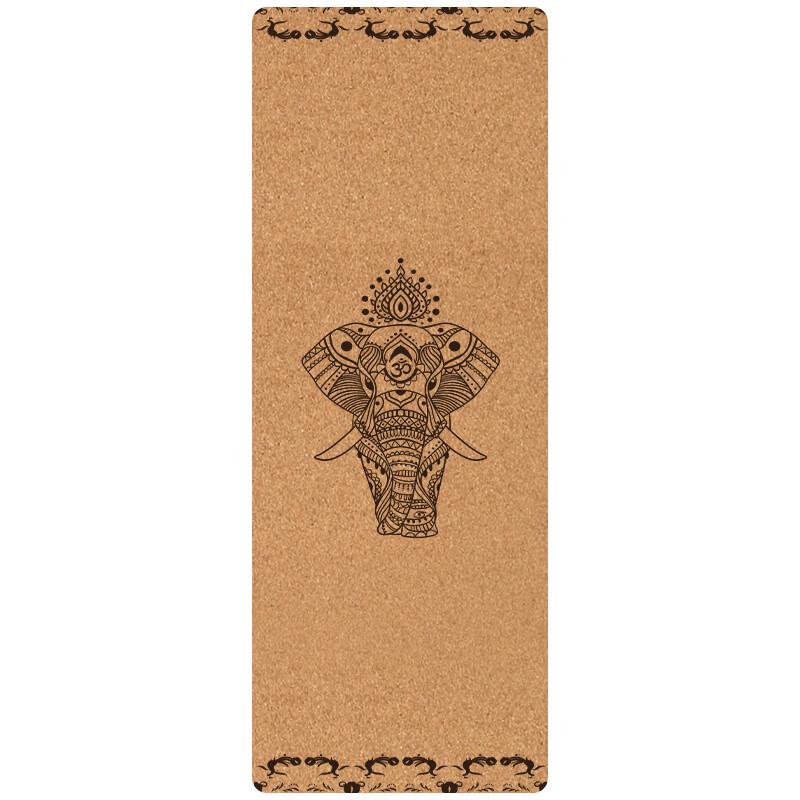 Oeny 1mm Foldable Natural Rubber Cork Yoga Mat