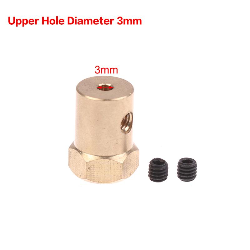 1Pcs 3/4/5/6/7/8MM Wheel Hex Coupling Coupler With Screws Brass Sleeve Adapter Tire Connector For RC Boat Car Spare Parts