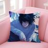 Misa Amane D-Death Notes Pillow Case Anti-Dustmite Pillowcase Invisible Zipper Silky Short Plush Sofa Cushion Cover