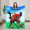 Gli Incredibili Mr. Incredibile Coperta Copriletto Flanella Cartone Animato Elastigirl Coperta Morbidissima per Letti Divani Trapunte