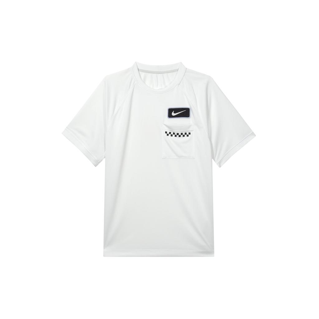 Nike Solid Color Crew Neck Short Sleeve T-Shirt Men Tops White DX8635-121