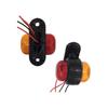 APSMOTIV Truck Trailer Side Marker Lights 2pcs Red/Amber LED Position Rear Lights 24V Parking Lights For Truck Clearance Light Red White/Amber