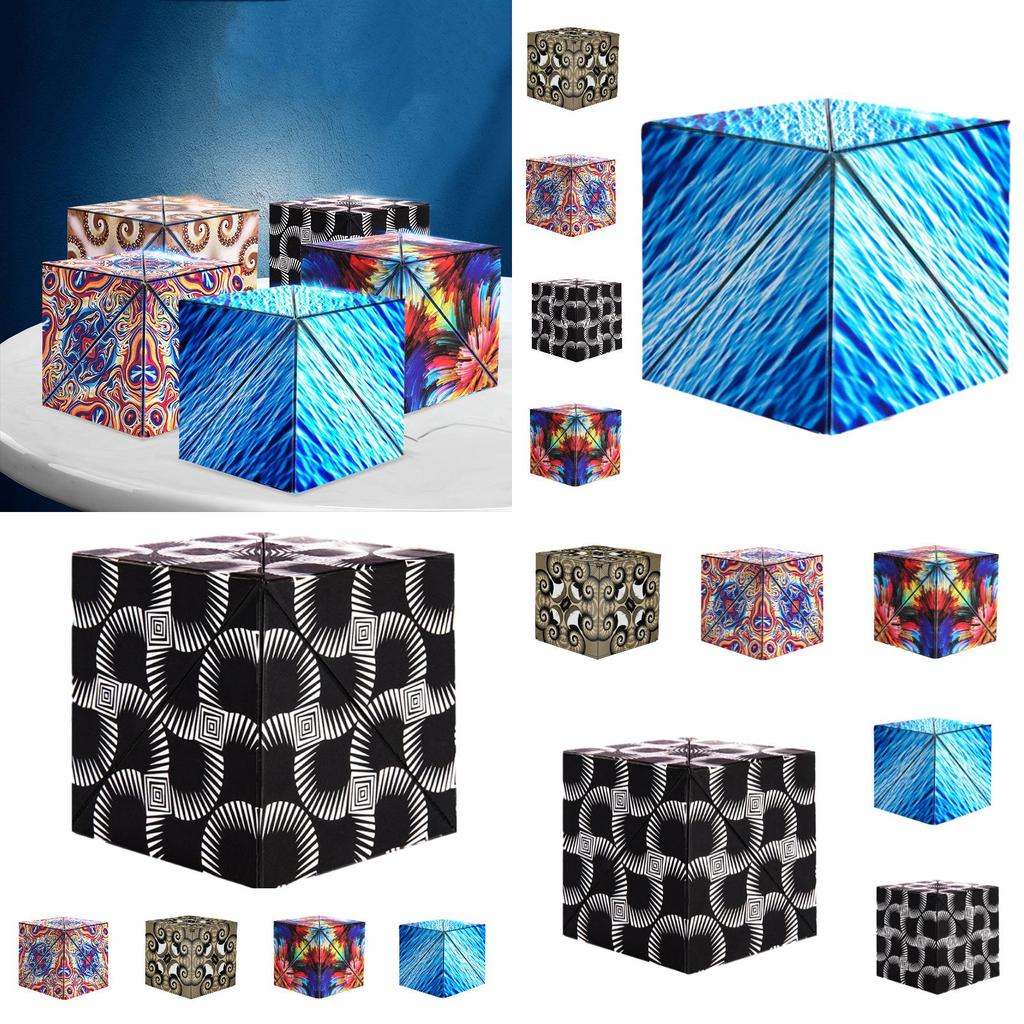 Beliebter Geometrischer Magischer Würfel Magnetisch 3x3 Puzzle Spielzeug Für Kinder Pädagogisches Und Stressabbauendes Material)