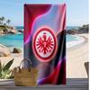 Asciugamano da Spiaggia con Stampa del Club di Calcio Eintracht Frankfurt, Asciugamano Grande Morbido Asciugatura Rapida per Spiaggia Campeggio Nuoto