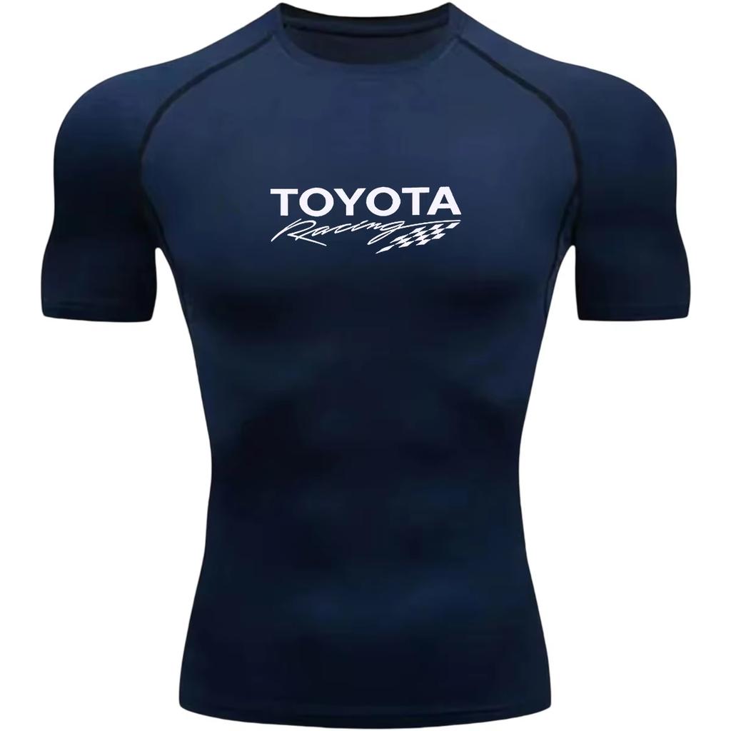 Toyota GR Gazoo Racing Team Summer Tight Fitness T-Shirt Men's Women's Fashion Sports Cycling Top for Active Wear
