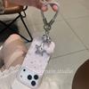 Korean cute stars apply to iPhone17promax mobile phone case Apple 16pro silver love bracket