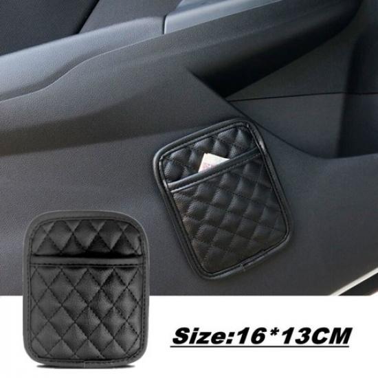 PU Leather Car Storage Pocket Holder Seat Back/Door/Center Console Organizer Bag