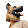 Realistic Police Dog Headgear Halloween Animal Dog Latex Mask Holiday Party Ball Funny Animal Costume Props