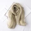 Mary Spring and autumn solid color silk scarf, double-layer gold silk, versatile long cheongsam, organza shawl, women's scarf