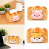 Tissue Box Cover Dispenser Gift Toast Shape Napkin Holder Paper for Office Desk Night