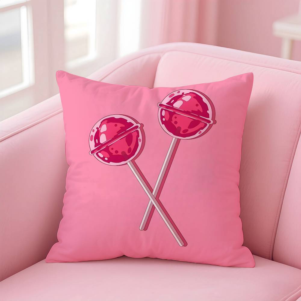 sweet pink candy Pillow Case pattern printing pillowcase living room sofa cushion cover bedroom room decor