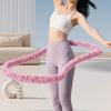 Foldable Soft Fitness Hoop Weighted Design Fitness Waist Trainer  Aerobic Exercise