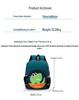 Cartoon Dinosaurier Kindergartenrucksack für Jungen & Mädchen 2-5 Jahre alt – Leichtgewichtiger Doppelschulter-Schulranzen