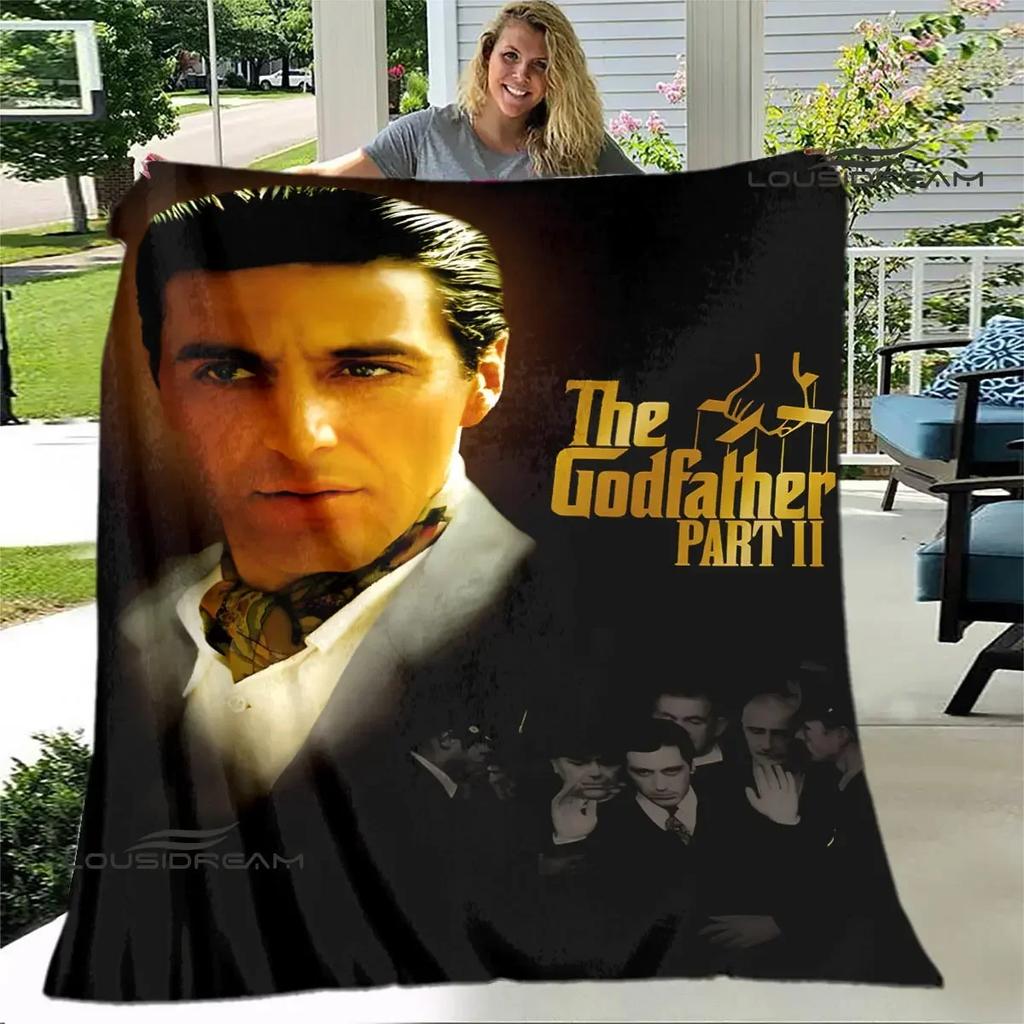 The Godfather Retro Printed Blankets Fashion Warm Flange Blanket Soft And Comfortable Blanket Bed Linings Birthday Gift
