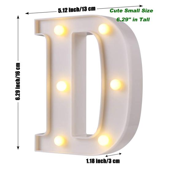 Yousheng Alphabet LED Letter Lampka nocna Lampa Outdoor Home Club Wedding Party Dekoracje ścienne