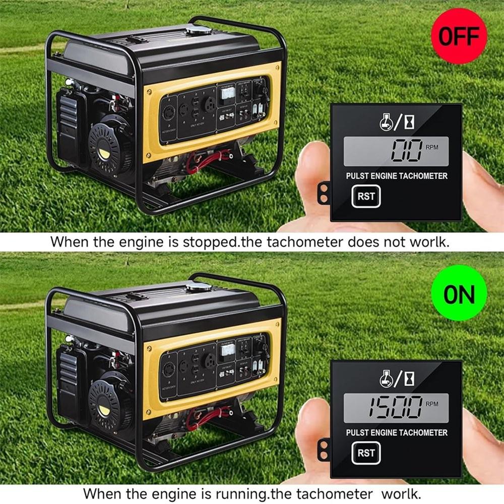 Inductive RPM Gauge with Reset Function for ATV