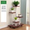 Movable Iron Art Plant Stand with Wheels