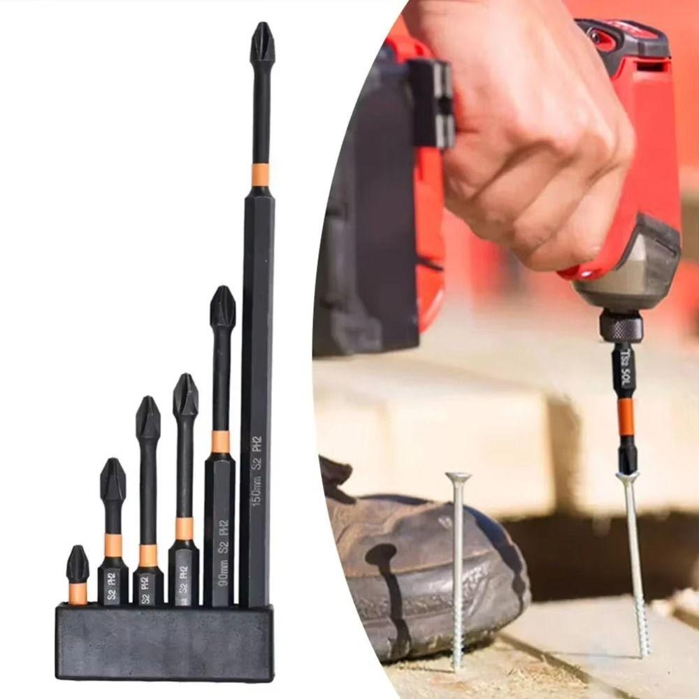 3PCS 50-70mm Impact Screwdriver Bit PH2 Cross Screwdriver Set Screwdriver Head  Electric Screwdriver