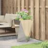 Plant Pot Silver 50 X 50 X 75 Cm Galvanized Steel