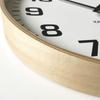 KATOMOKU plywood clock 15, natural, km-92NARC, wall clock with sweep movement, 36.2cm diameter (radio-controlled clock)
