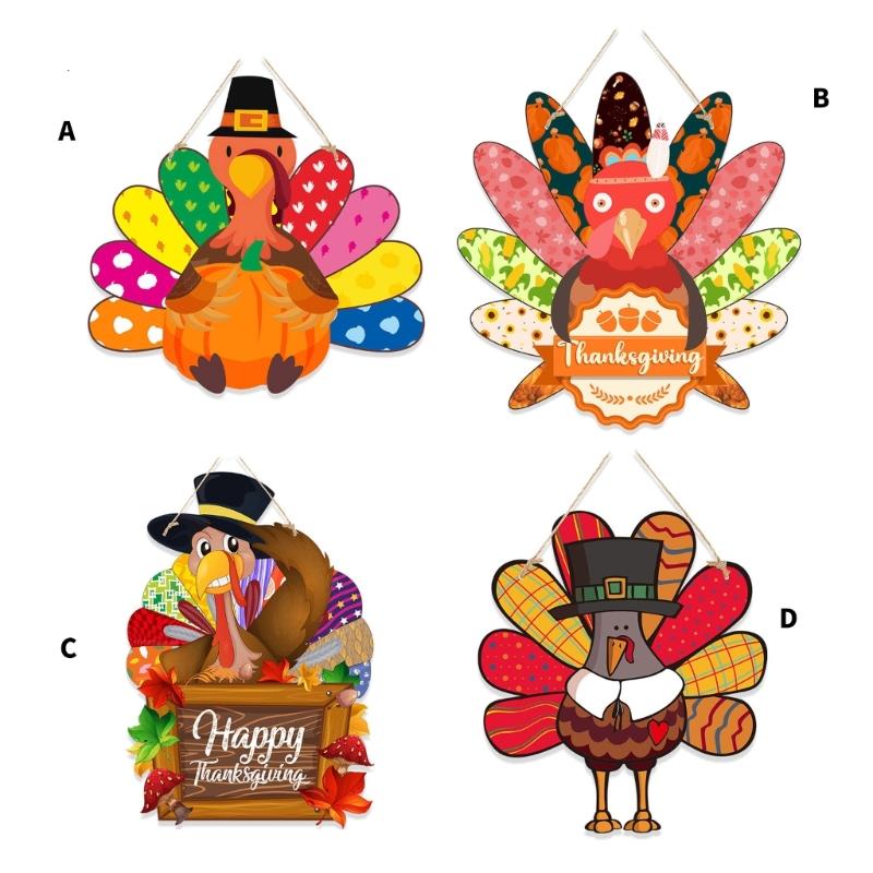 Simple Yet Stylish Thanksgiving Wreath For Front Door Turkey Decoration Door Sign Perfect For Holiday Party Decorations