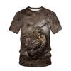 New Animal Camouflage Hunting 3D Print T-Shirts Men Women Summer Short Sleeve T Shirt Oversized Harajuku Tops Tees Kids Clothing