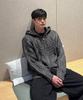 Lemain Second 2Way_Aran Washable Oversized Cable Hooded Zip-Up Knit [Charcoal]