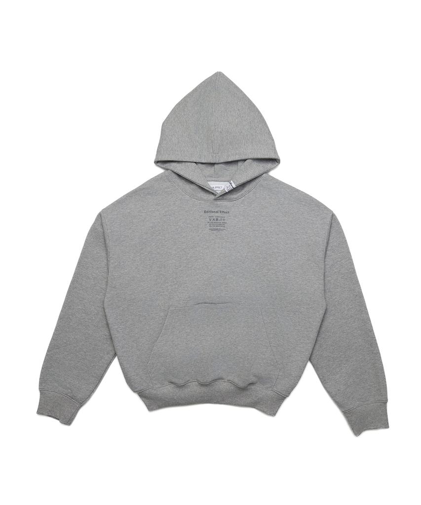 Additional Basic Label Oversized Hoodie_Gray