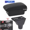 For Fiat Panda II 2 Armrest Box Arm Elbow Rest Center Console Storage box USB Port Interior Dedicated Retrofit Car Accessories