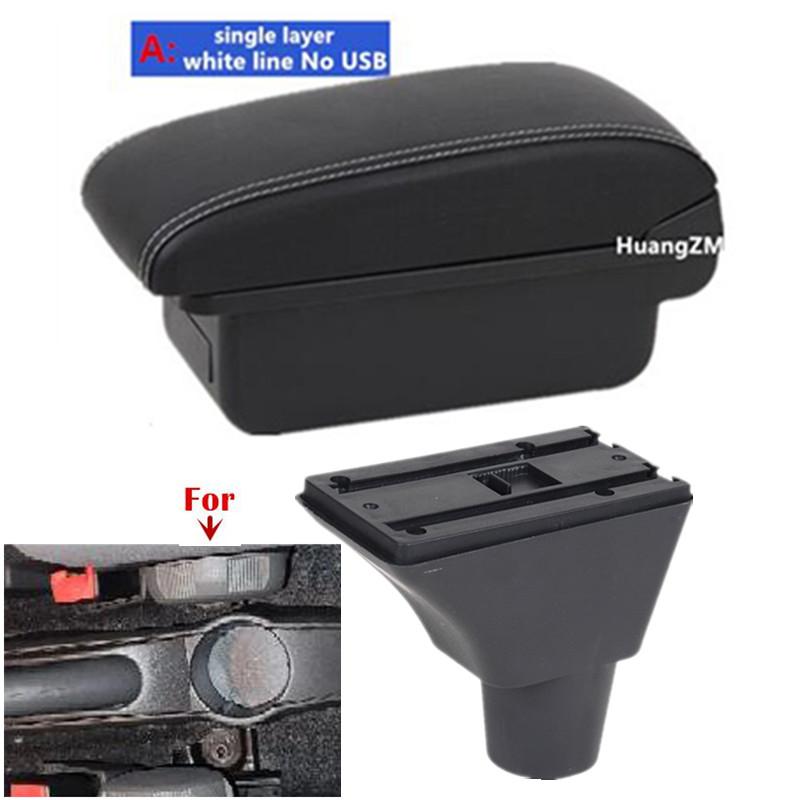 For Fiat Panda II 2 Armrest Box Arm Elbow Rest Center Console Storage box USB Port Interior Dedicated Retrofit Car Accessories