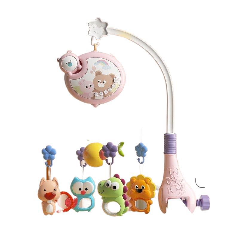 Remote-Control Crib Mobile with Rotating Hanging Toys for Newborns (0-6 Months)
