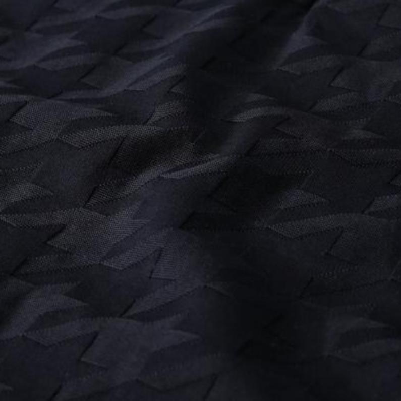 Emporio Armani FW23 Solid Color Embossed Short Sleeve Polo Shirt Men Tops Navy-Blue 3R1F71-1JGYZ-09J4
