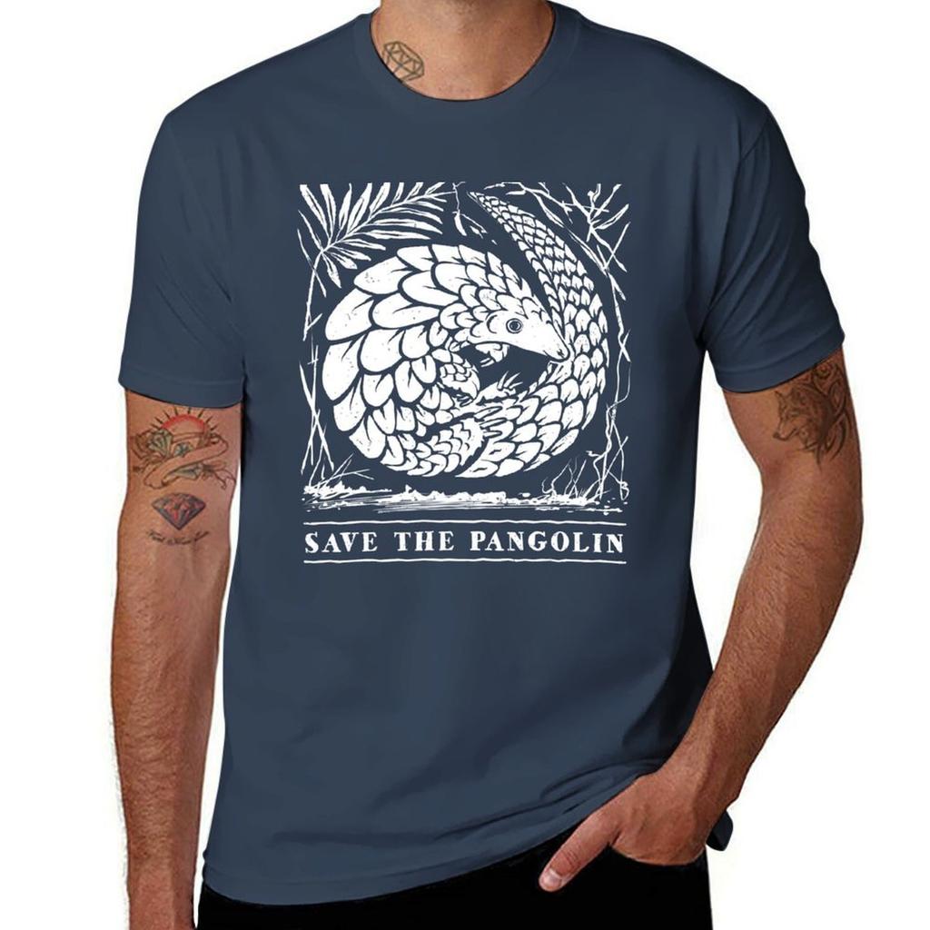 Endangered Wildlife Save The Pangolin Tshirt No Iron Casual Short Sleeve Top