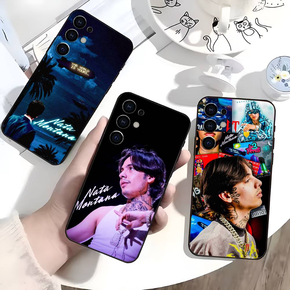 Rapper N-Natanael C-Cano Phone Case For Samsung S25,S24,S21,S22,S23,S30,Ultra,S20,Plus,Fe,Lite,Soft Black Cover