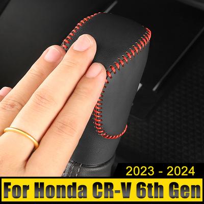 Accessori Auto Per Honda CR-V CRV 6a Generazione 2023 2024 2025 Ibrida Pelle Cucito a Mano Pomello Leva Cambio AT Auto