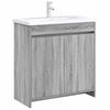 Bathroom Vanity Unit Gray Sonoma 78.5 x 37.5 x 81 cm Particleboard