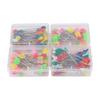 300PCS Colored Head Flower Button Head Pins Flower Shaped Butterfly Shaped Quilting Pins Flat Button Storage Box