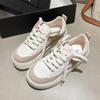 2024 Spring New Sneaker Student White Shoes Female Breathable Thick Sole Flat Shoes Women